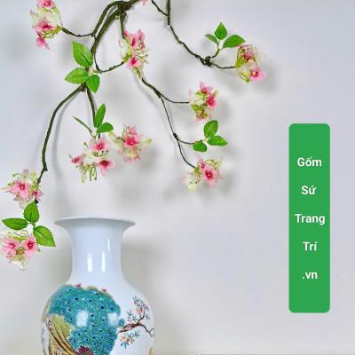 Cặp bình sứ hoạ tiết Chim Công Đăng Đối - sản phẩm trang trí nhà cừa ý nghĩa và độc đáo